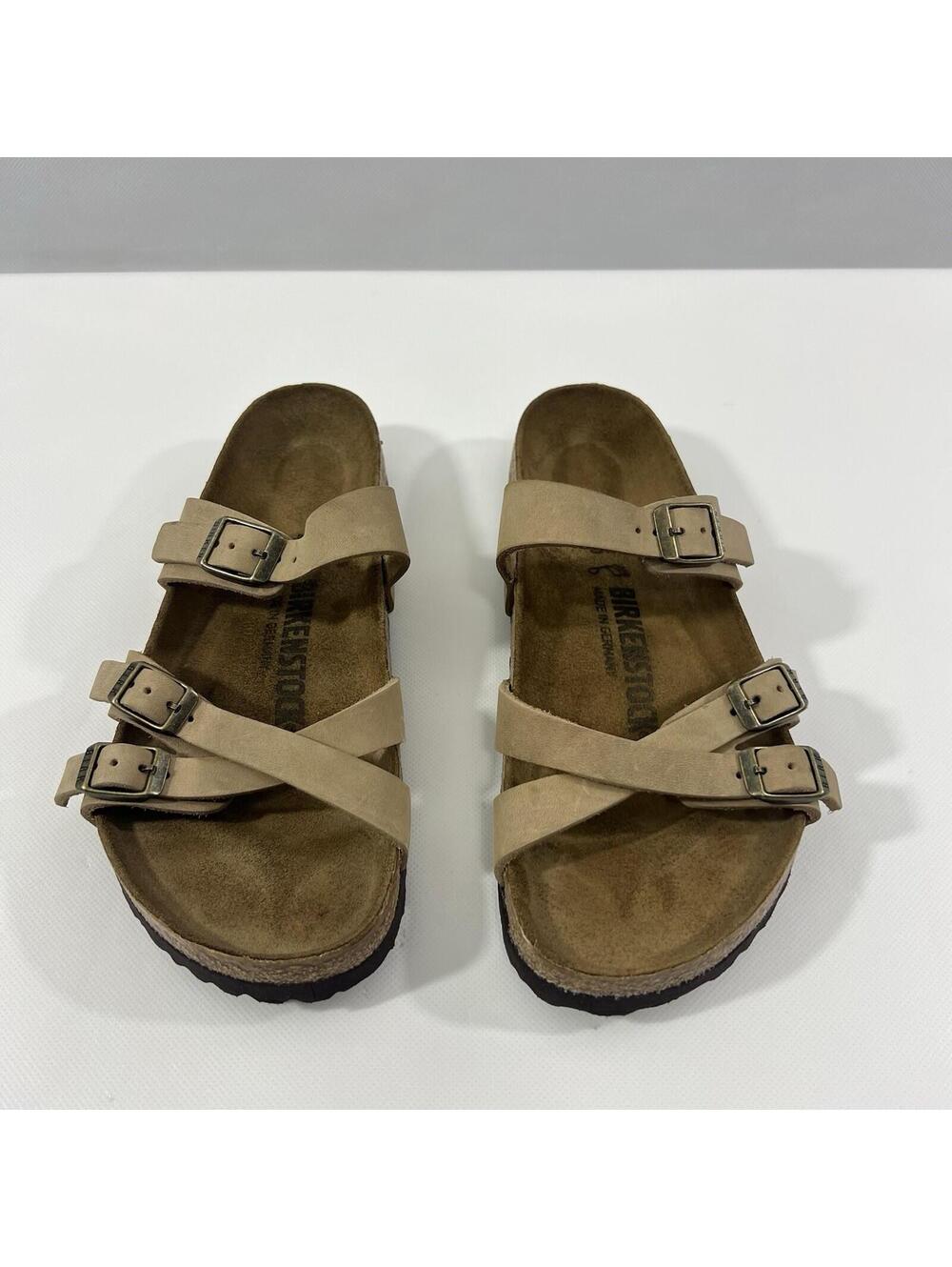 Women’s Franca Oiled Leather Birkenstocks Sandals Size 36